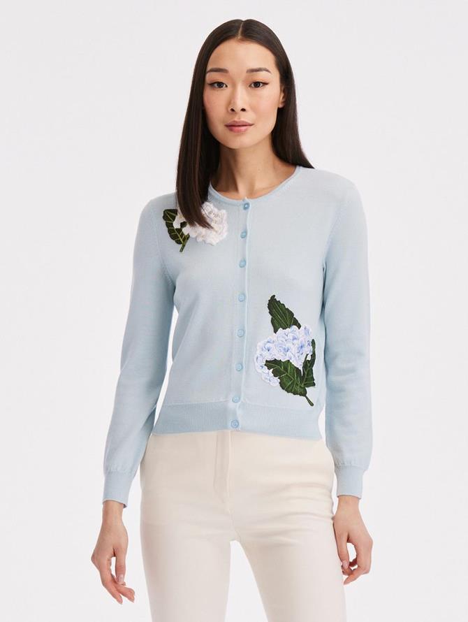Hydrangea Threadwork Cardigan