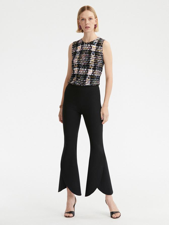 Ankle Length Tulip Flare Pant