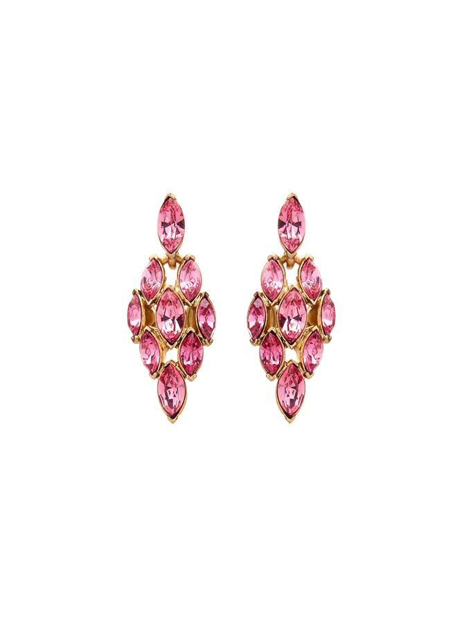 Navette Crystal Drop Earrings
