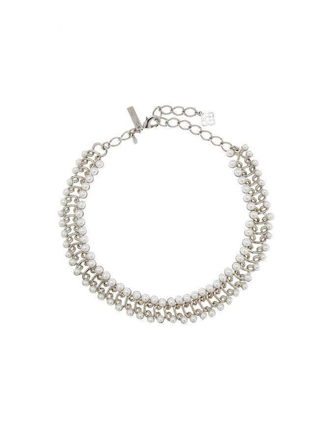 Pearl Small Link Necklace