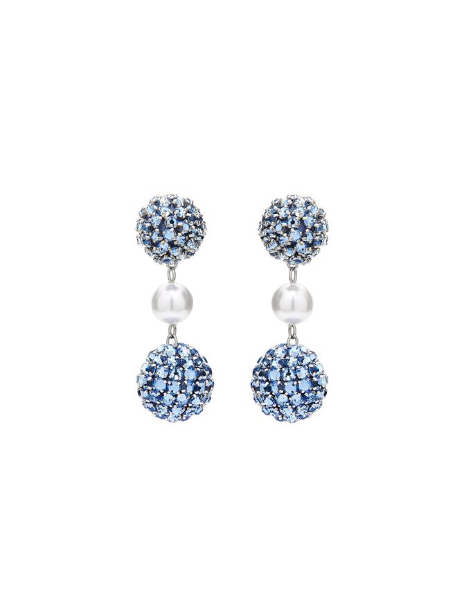 Crystal Ball Chain Earrings