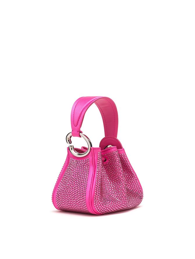 Crystal Pave Nano O Handle Bag