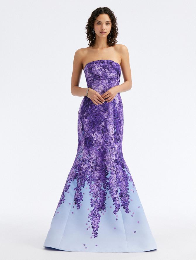 Degradé Lilac Faille Gown