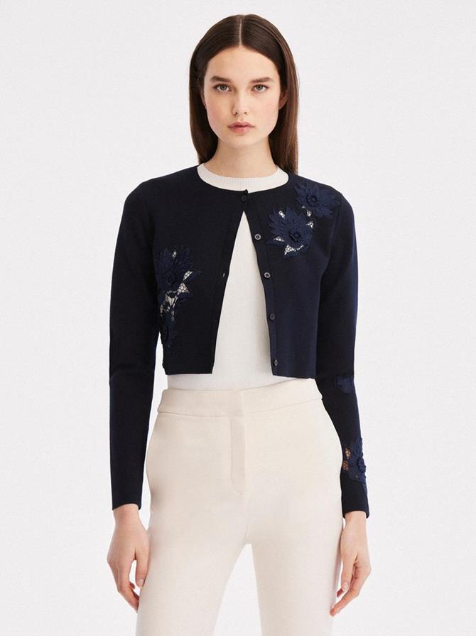 Lace Inset Cardigan