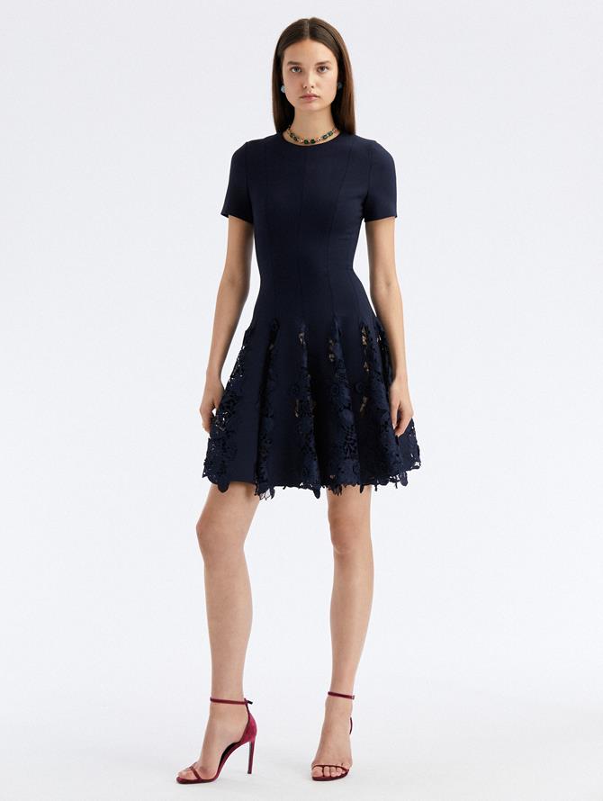 Water Lily Guipure Inset Dress