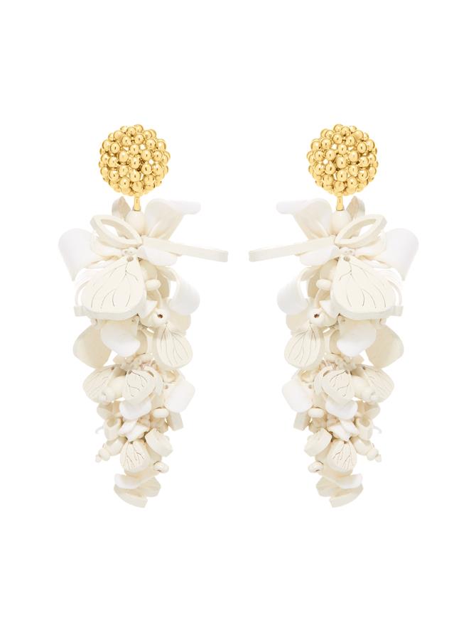 Wooden Petal Earrings