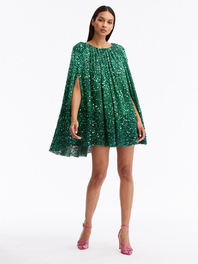 Ombré Sequin Embroidered Dress