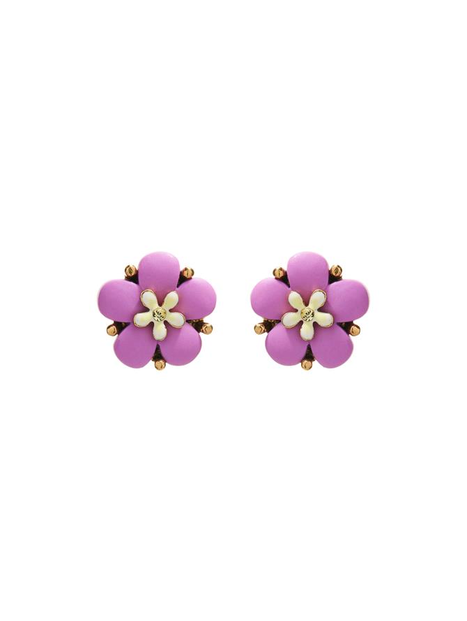 Sakura Button Earrings