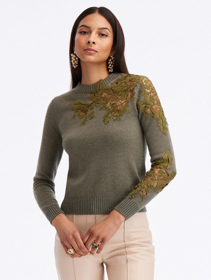 Acorn Lace Inset Pullover