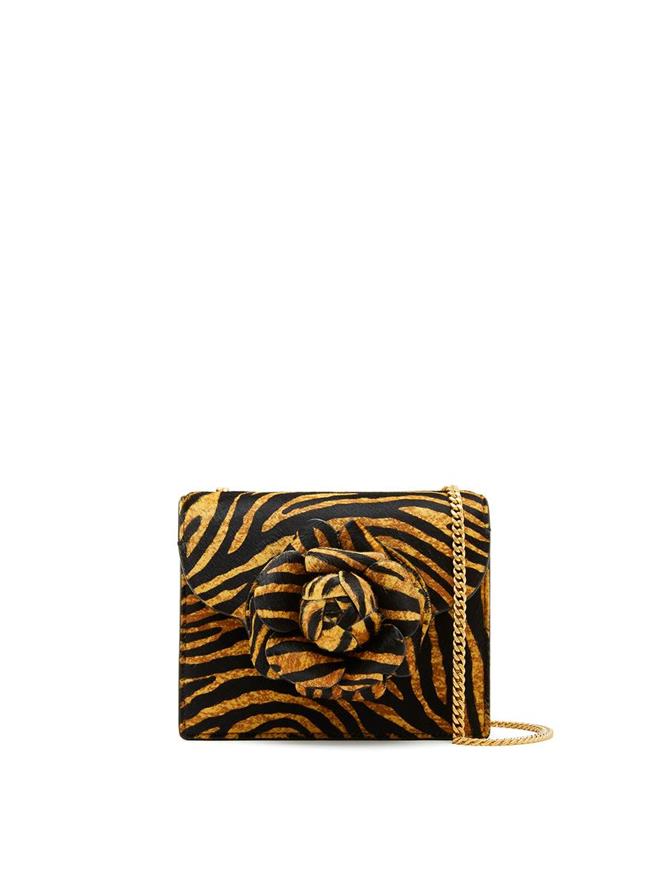 Tiger Printed Haircalf Mini TRO Bag