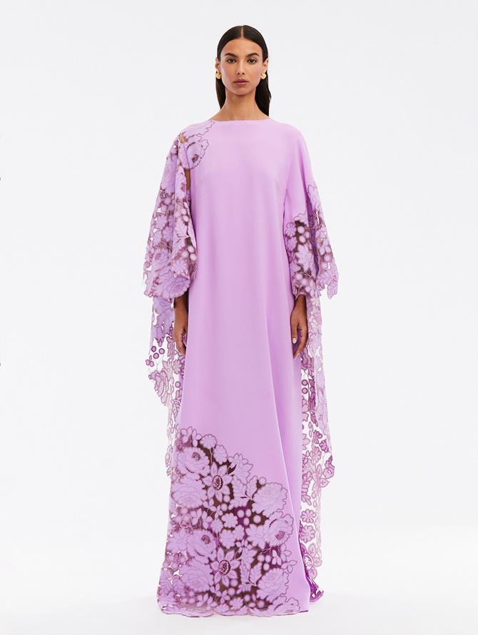 Mixed Botanical Embroidered Caftan