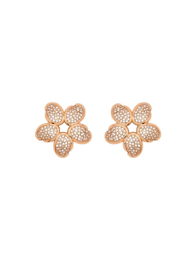 Crystal O Flower Earrings