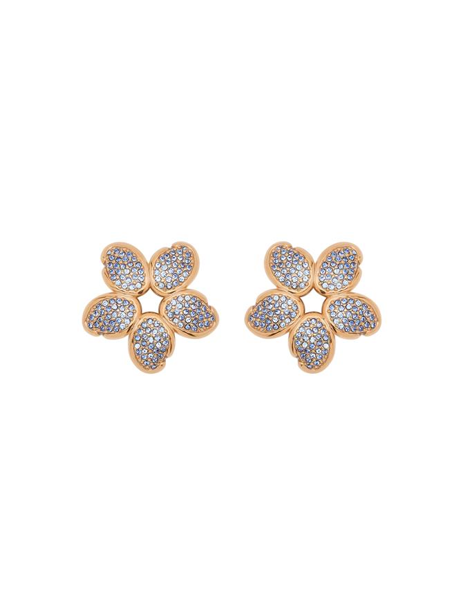Crystal O Flower Earrings
