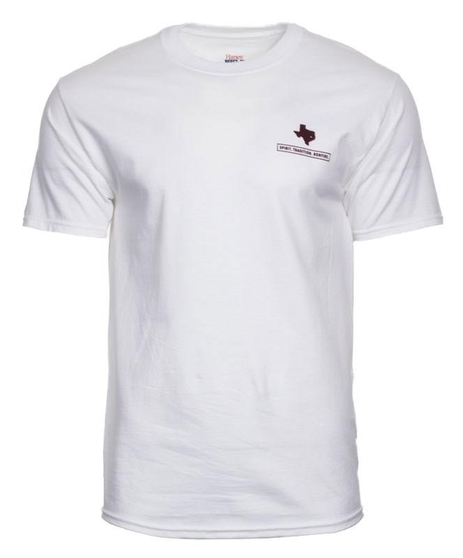 Spirit Tradition Bonfire T Shirt White | Aggieland Outfitters