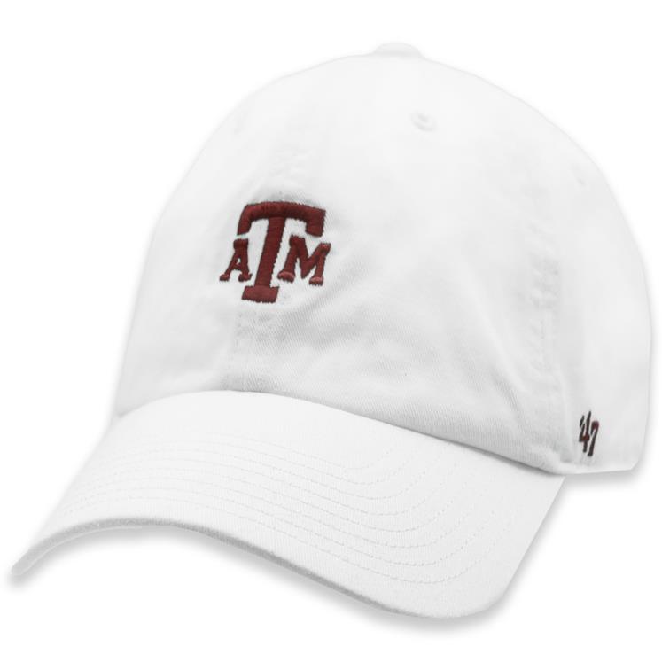 Texas A\u0026M '47 Brand White Centerfield 