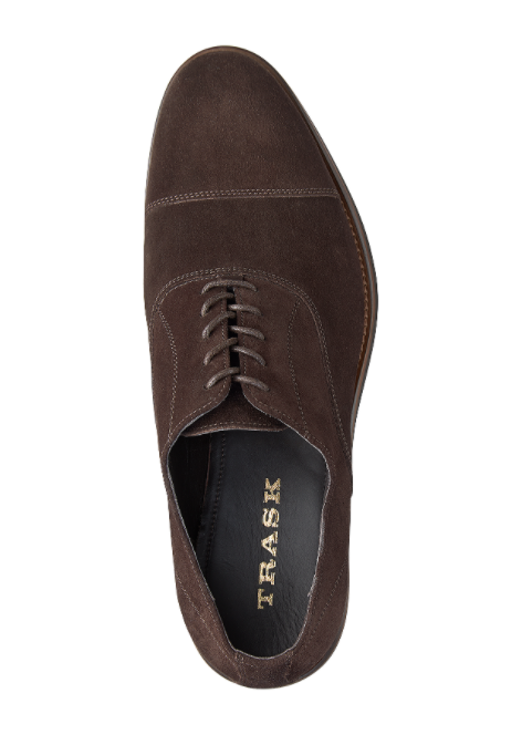 trask rivington cap toe oxford