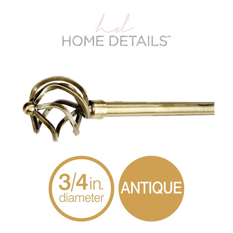 Home Details Royal Twist Curtain Rod - Thumbnail 2
