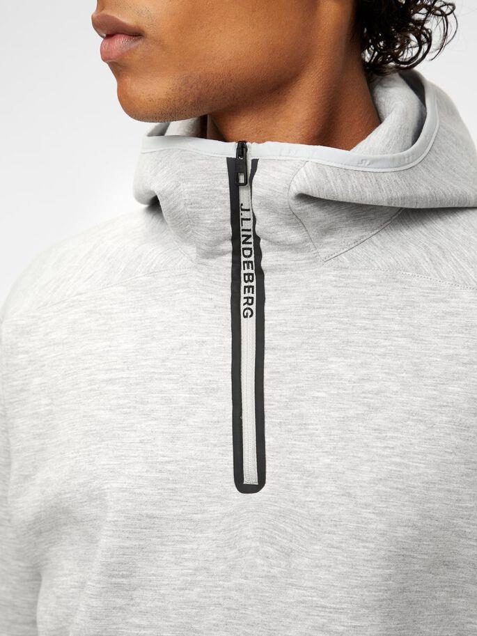 j lindeberg logo tech hoodie