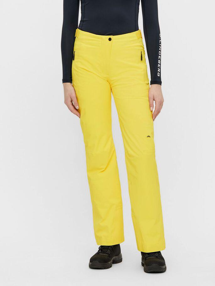 yellow ski pants womens