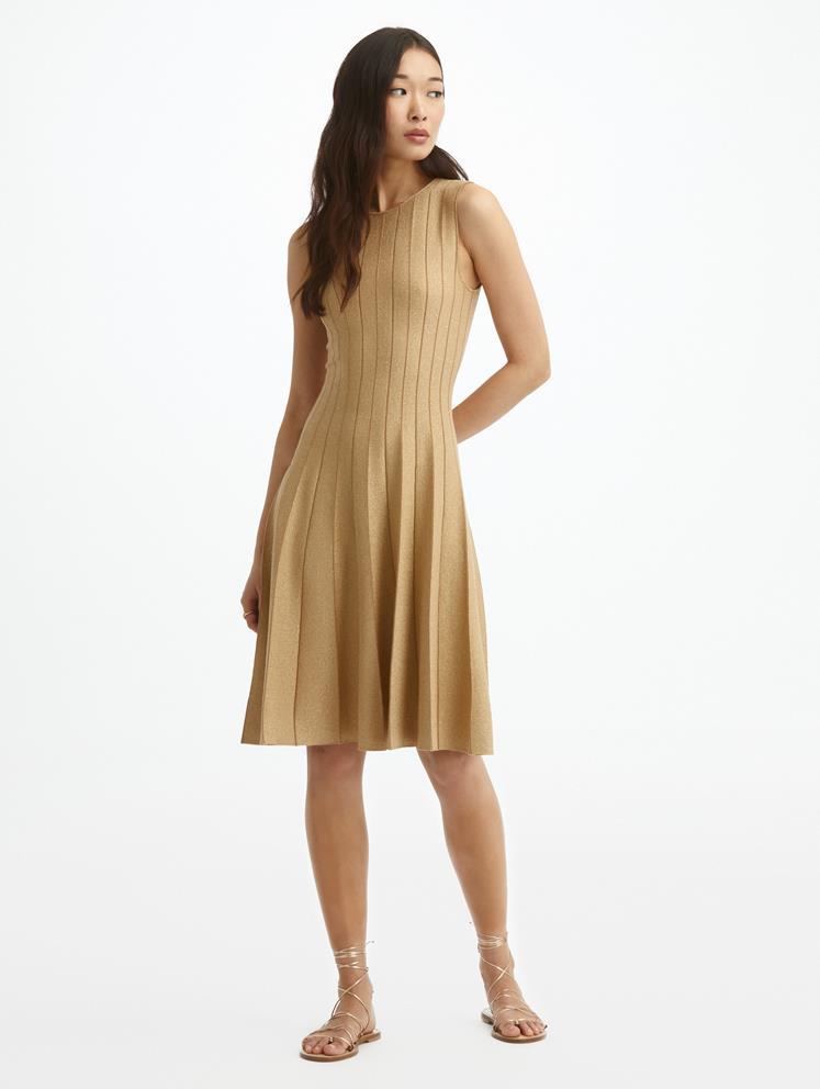 Gold knit dress Clearance