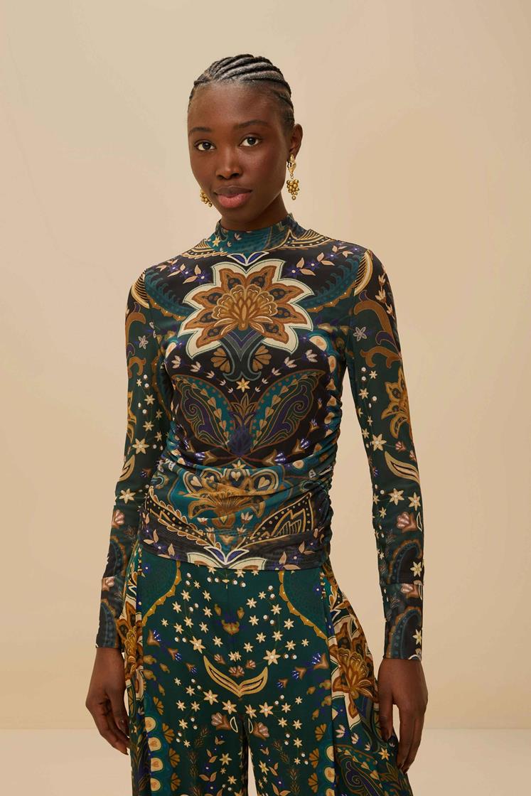 JAIPUR BLACK TULLE BLOUSE JAIPUR BLACK | South Moon Under